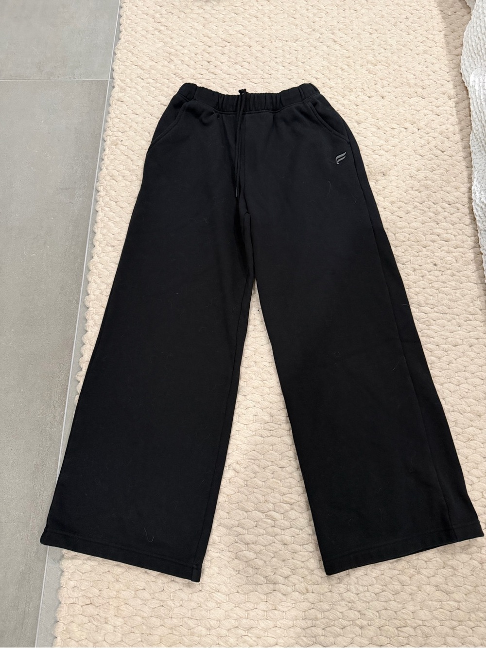 Fabletics black wide leg sweats